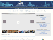 Tablet Screenshot of ihd.umkc.edu