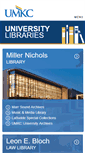 Mobile Screenshot of library.umkc.edu