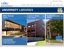 Tablet Screenshot of library.umkc.edu