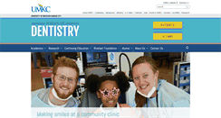 Desktop Screenshot of dentistry.umkc.edu