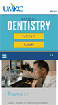Mobile Screenshot of dentistry.umkc.edu