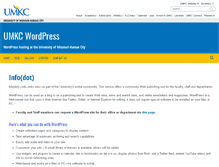 Tablet Screenshot of info.umkc.edu