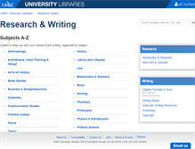 Tablet Screenshot of libguides.library.umkc.edu